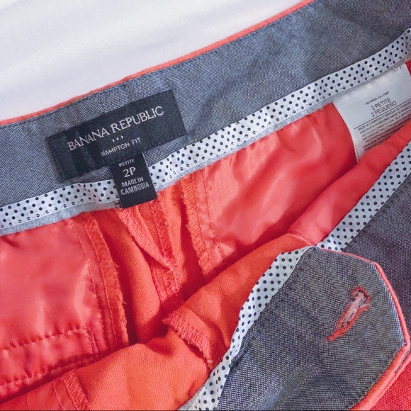 Salmon tailored shorts - Picture 3 of 3